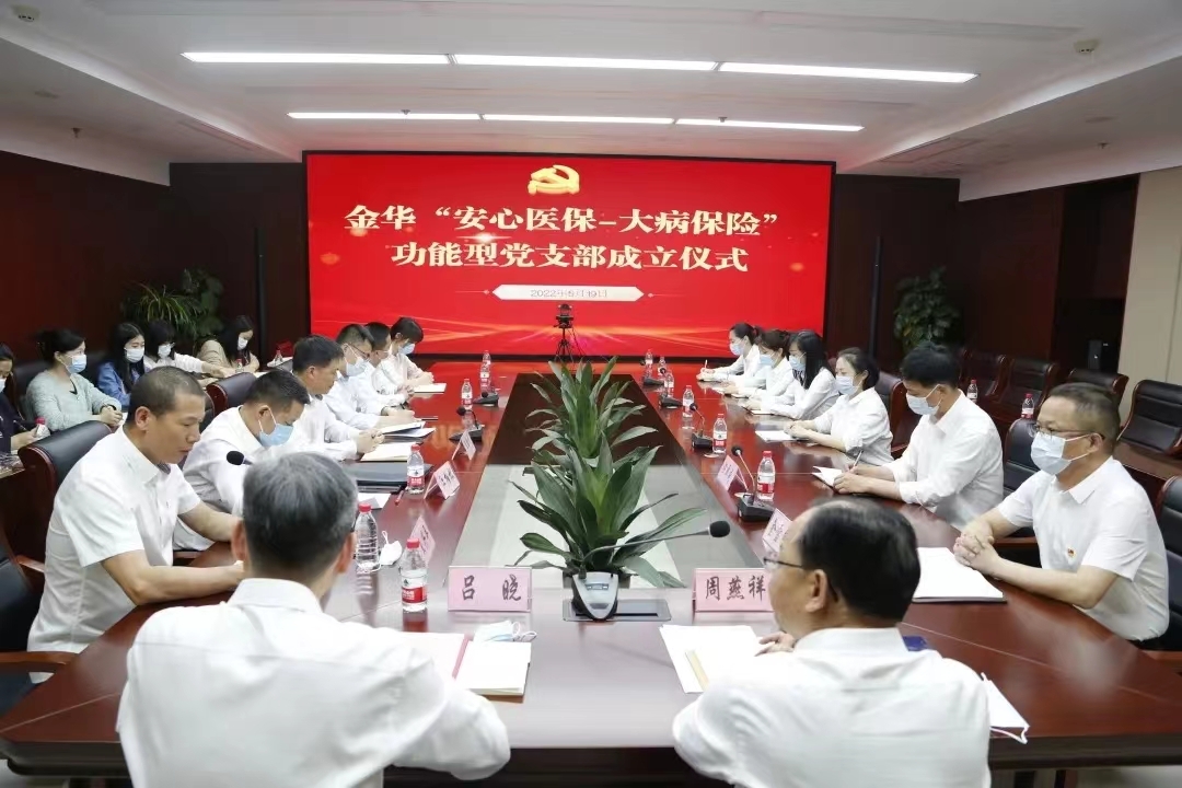 金华“安心医保-大病保险”功能型党支部正式成立